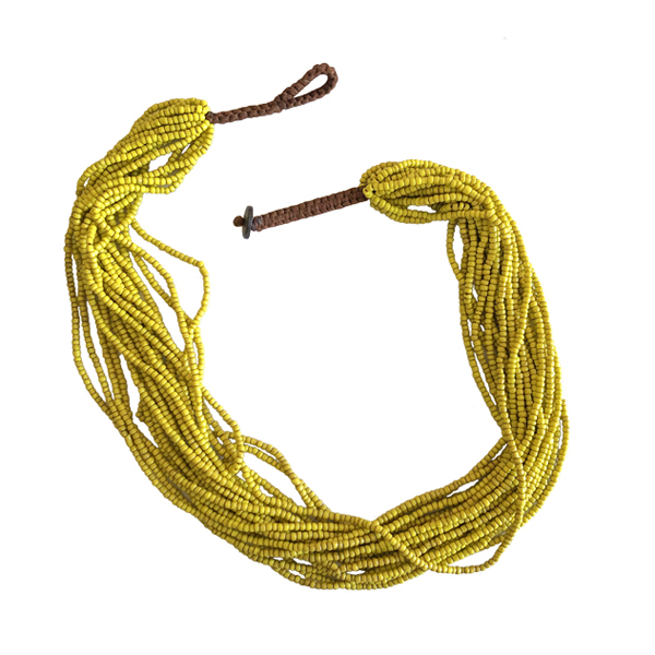 LLB120-Yellow - Naga Necklace