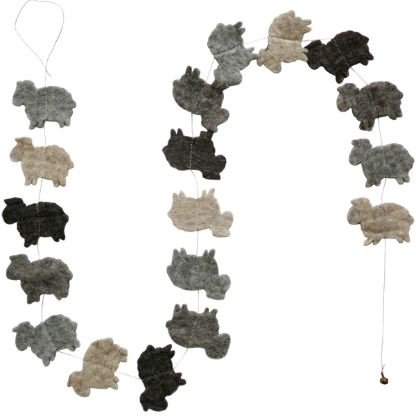 LLF681-Gris -Felt Sheeps...